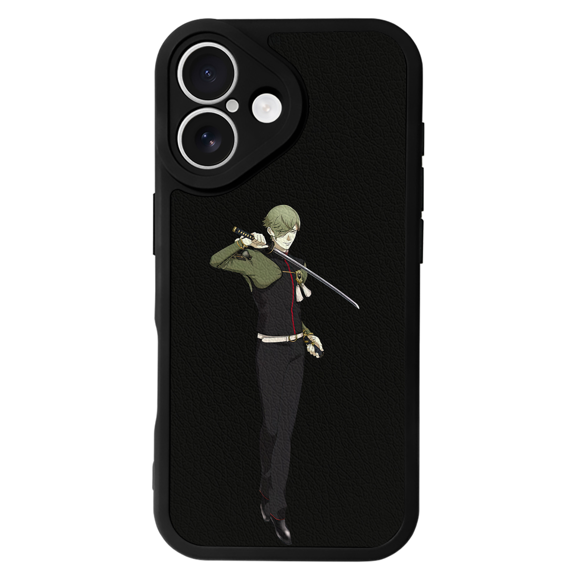 （画像用） 刀剣乱舞 Touken Ranbu 【iPhone 16シリーズ対応】シリコンスマホケース（レザー調） 材質：シリコン